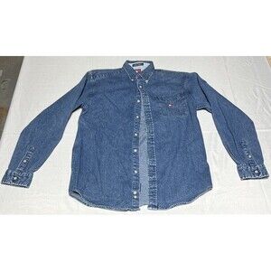 Tommy Hilfiger Large Men's Denim Shirt RN # 77806